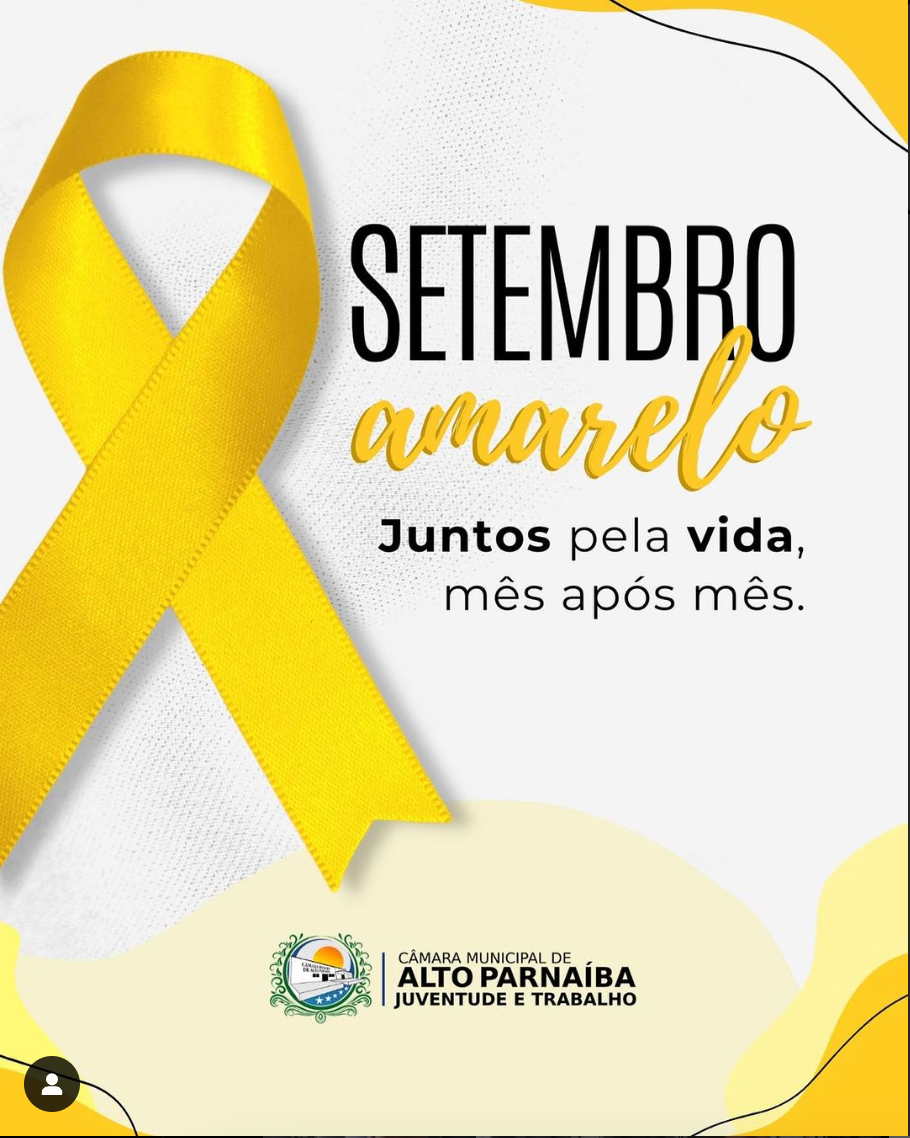 Mês que reforçamos a importância do diálogos e do apoio para quem passa por momentos difíceis.